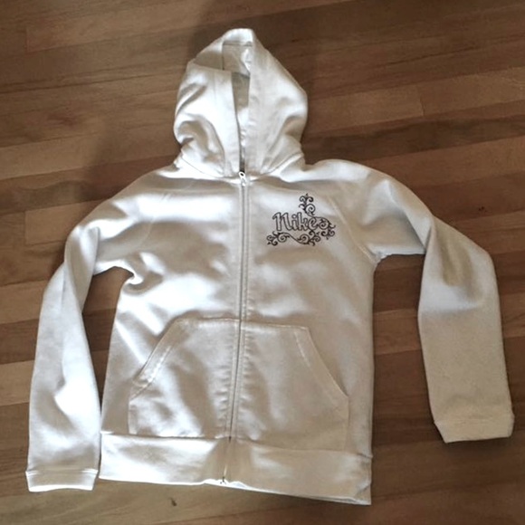 Nike Other - Nike Jacket sportswear with hood Off-white Girl